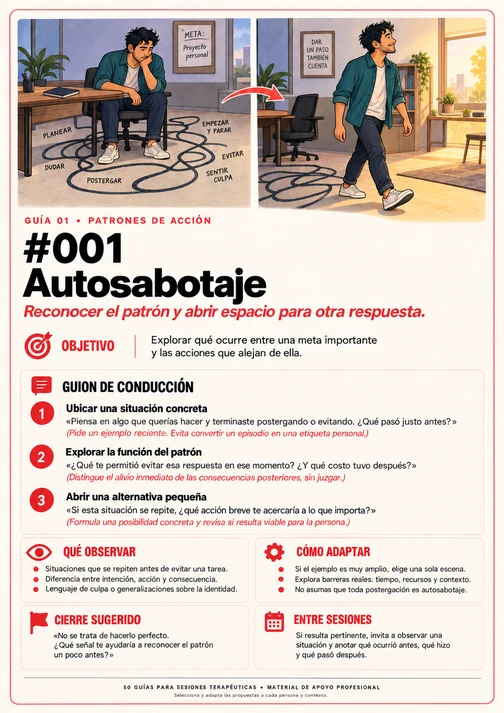 Guía ilustrada en español: Autosabotaje