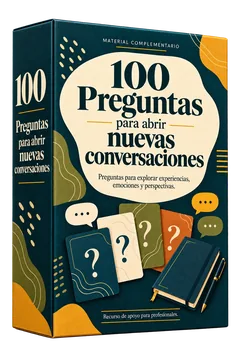 Mockup del bono 2: 100 preguntas para abrir nuevas conversaciones